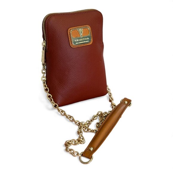 Valentina Handbags - Valentina Purple Genuine Italian Pebbled Leather crossbody/bag/phone/purse